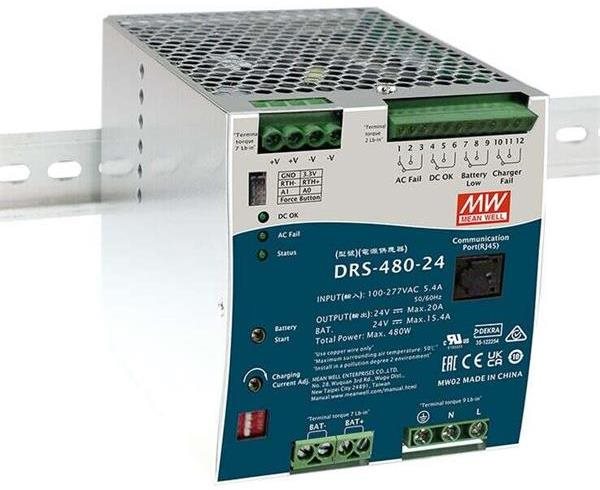 Mean Well DRS-480-24 Tápegység