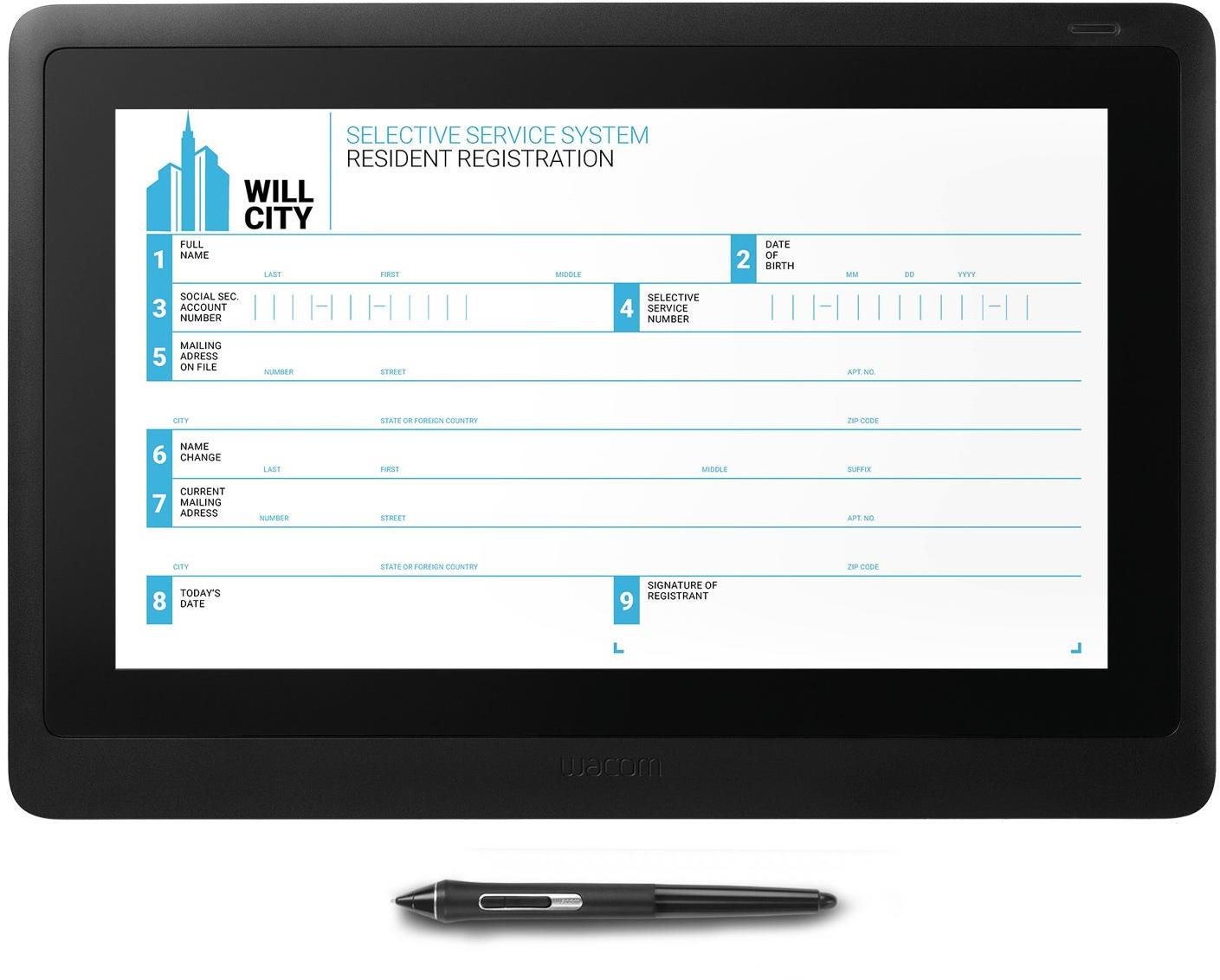 Wacom 15.6 FHD Pen Display DTK-1660E Grafiktablett
