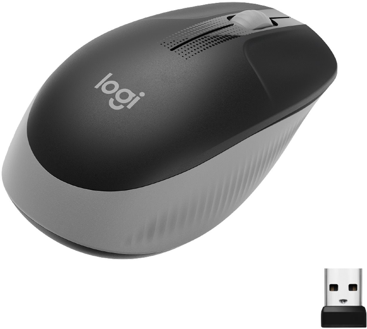 Logitech Wireless Mouse M190 - Mid Grey Maus
