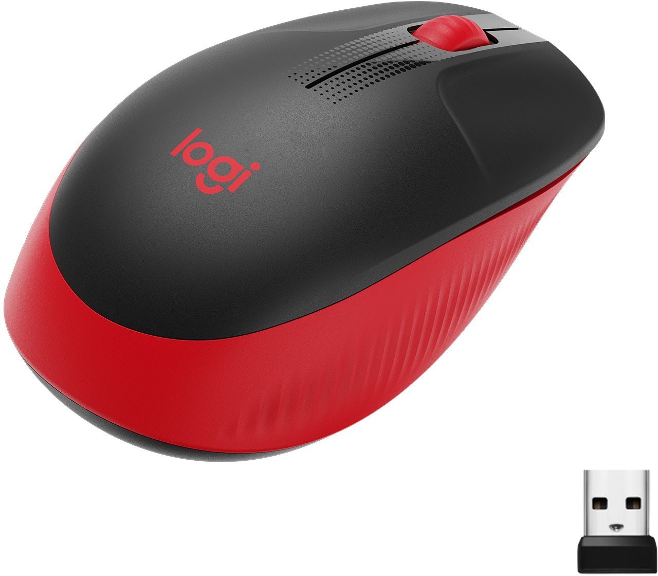 Logitech Wireless Mouse M190, Red Myš