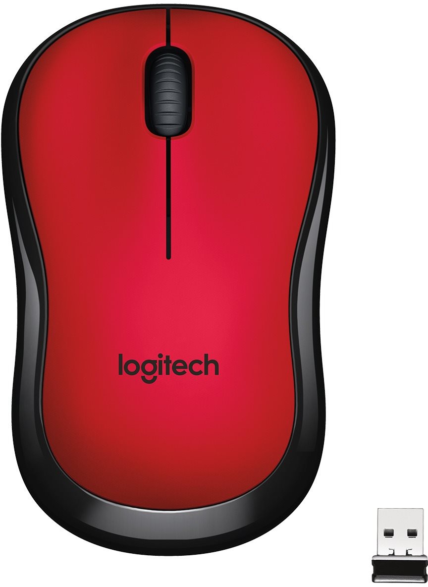 Logitech Wireless Mouse M220 Silent Red Mouse
