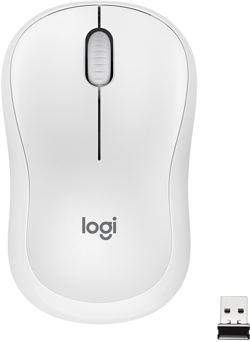 Logitech Wireless Mouse M220 Silent, White Mouse