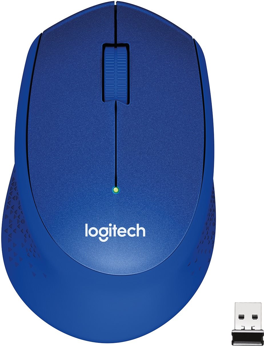 Logitech Wireless Mouse M330 Silent Plus, Blue Mouse