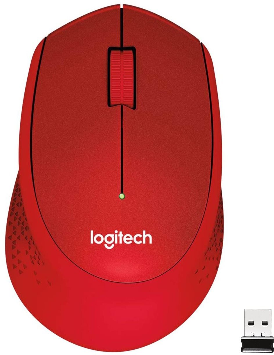 Logitech Wireless Maus M330 Silent-Plus rot Maus