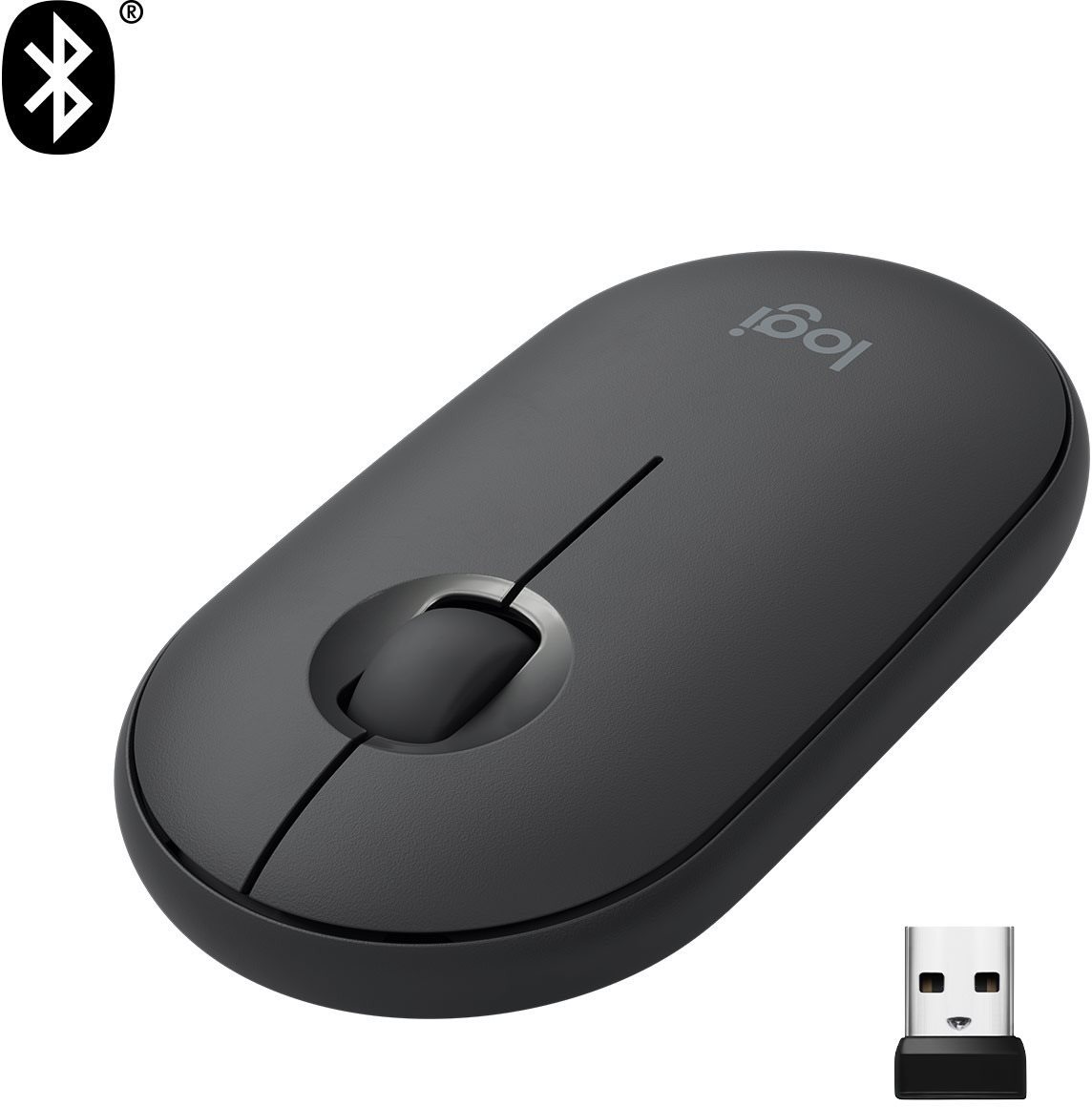 Logitech Pebble M350 Wireless Mouse, graphite Mouse