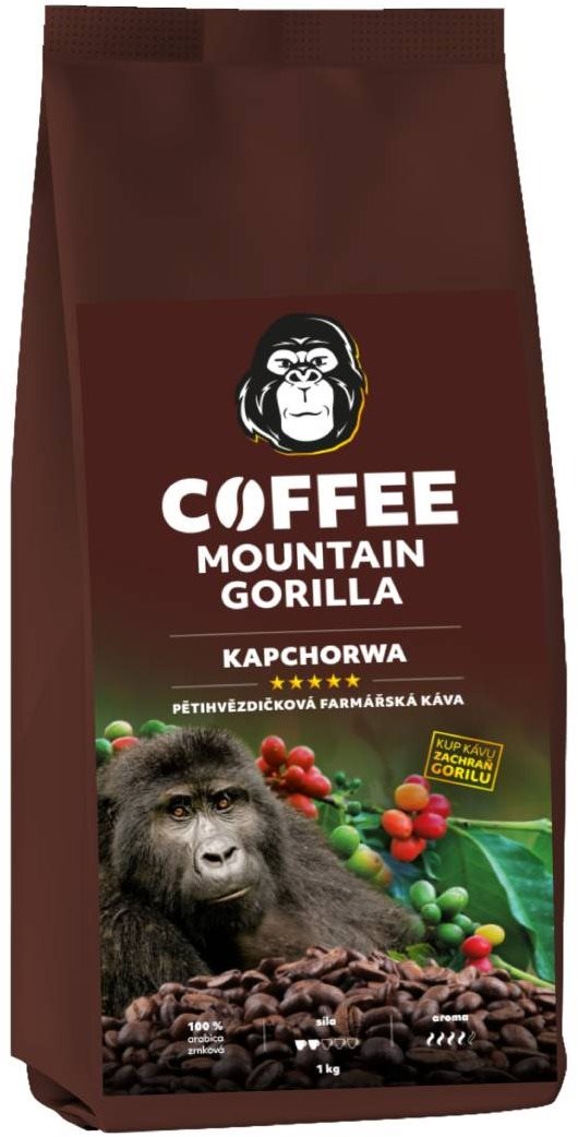 Mountain Gorilla Coffee Kapchorwa, 1 kg Káva