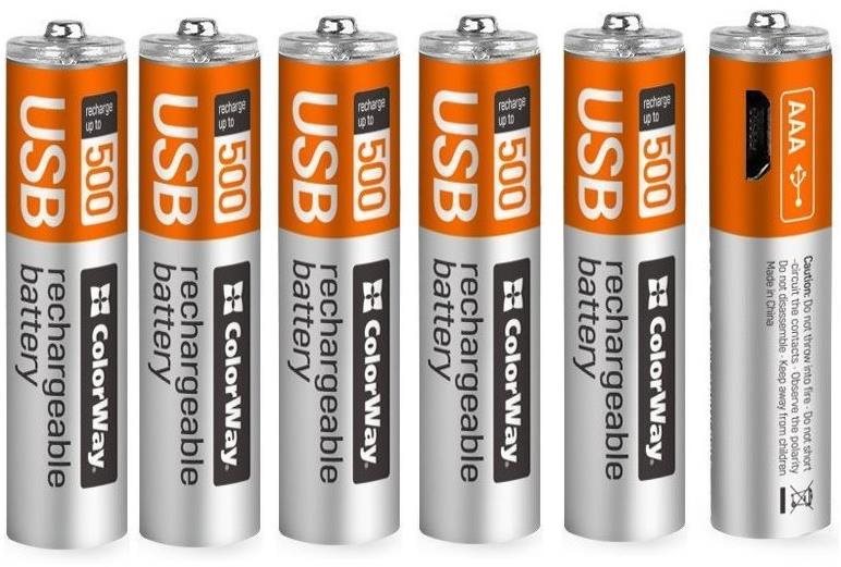 ColorWay AAA 400mAh 6 St Akku