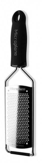 Microplane Gourmet Finom reszelő fogantyúval, fekete Konyhai reszelő