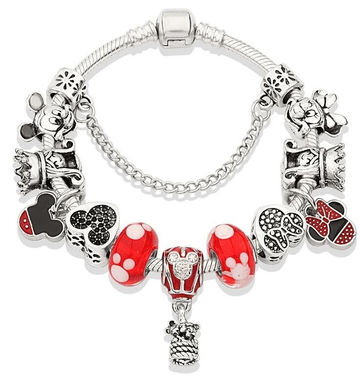 Náramek ve stylu A´la Pandora – Mickey Minnie / P10929-911-1 - 23cm...
