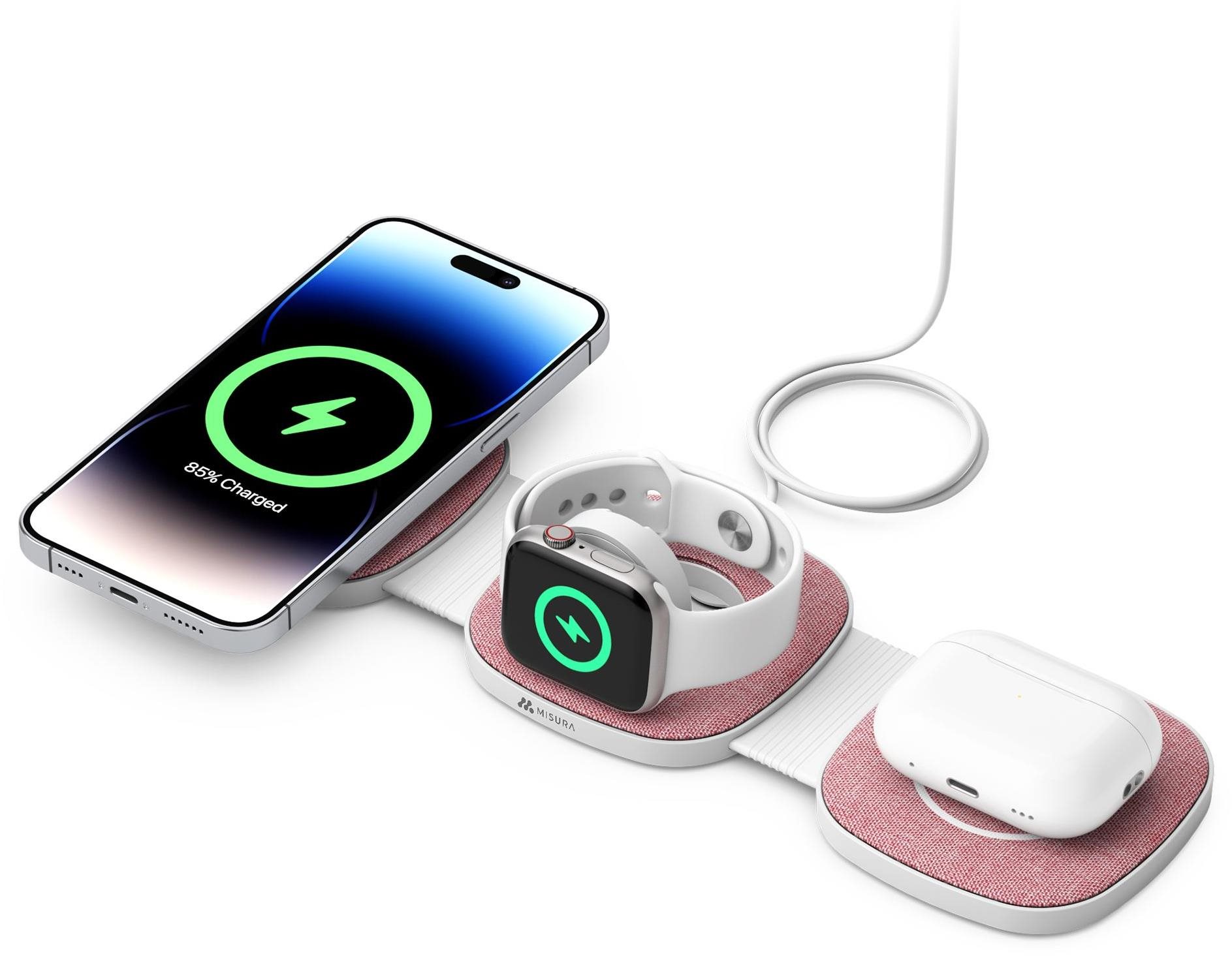 MISURA MH06 ROSE MagSafe vezeték nélküli töltő