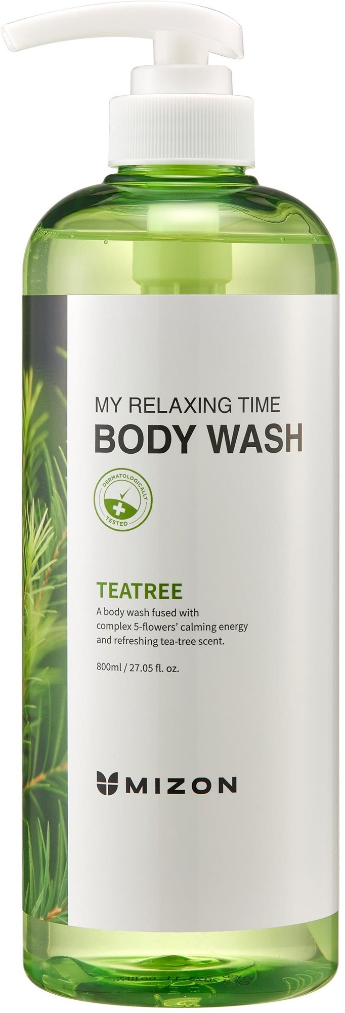 Mizon My Relaxing Time Body Wash Refreshing Tea Tree, 800 ml...