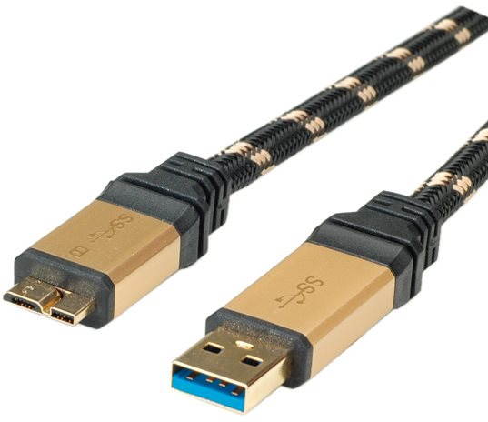 ROLINE Gold USB 3.0 SuperSpeed USB 3.0 A (M) -> micro USB 3.0 B...