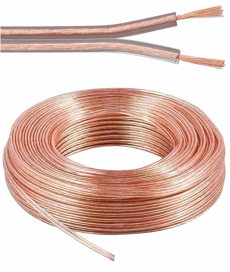 PremiumCord Lautsprecher 2x0,75 mm, 50 m Audio-Kabel