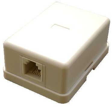 Datacom, CAT3, 1x RJ11, na omietku Zásuvka