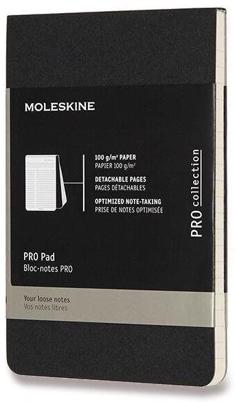 MOLESKINE Professional S, vonalas, fekete Jegyzetfüzet