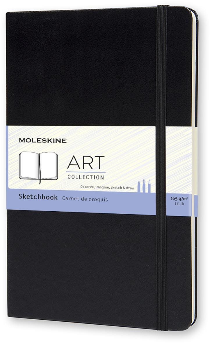 MOLESKINE Sketchbook L, tvrdé dosky, čierny Zápisník