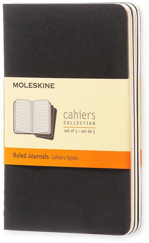 MOLESKINE Cahier S, čierny – balenie 3 ks Zošit