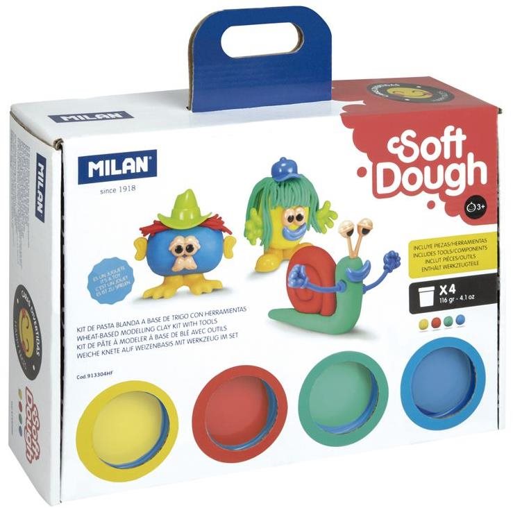 MILAN Súprava Happy Face, 4 × 116 g Modelovacia hmota