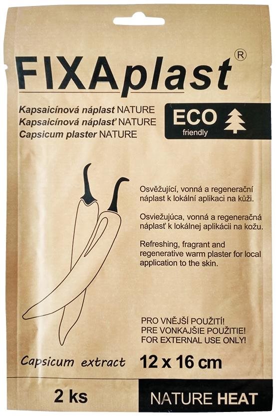 FIXAplast ECO - kapsaicinová náplast NATURE HEAT, 2 ks Náplast