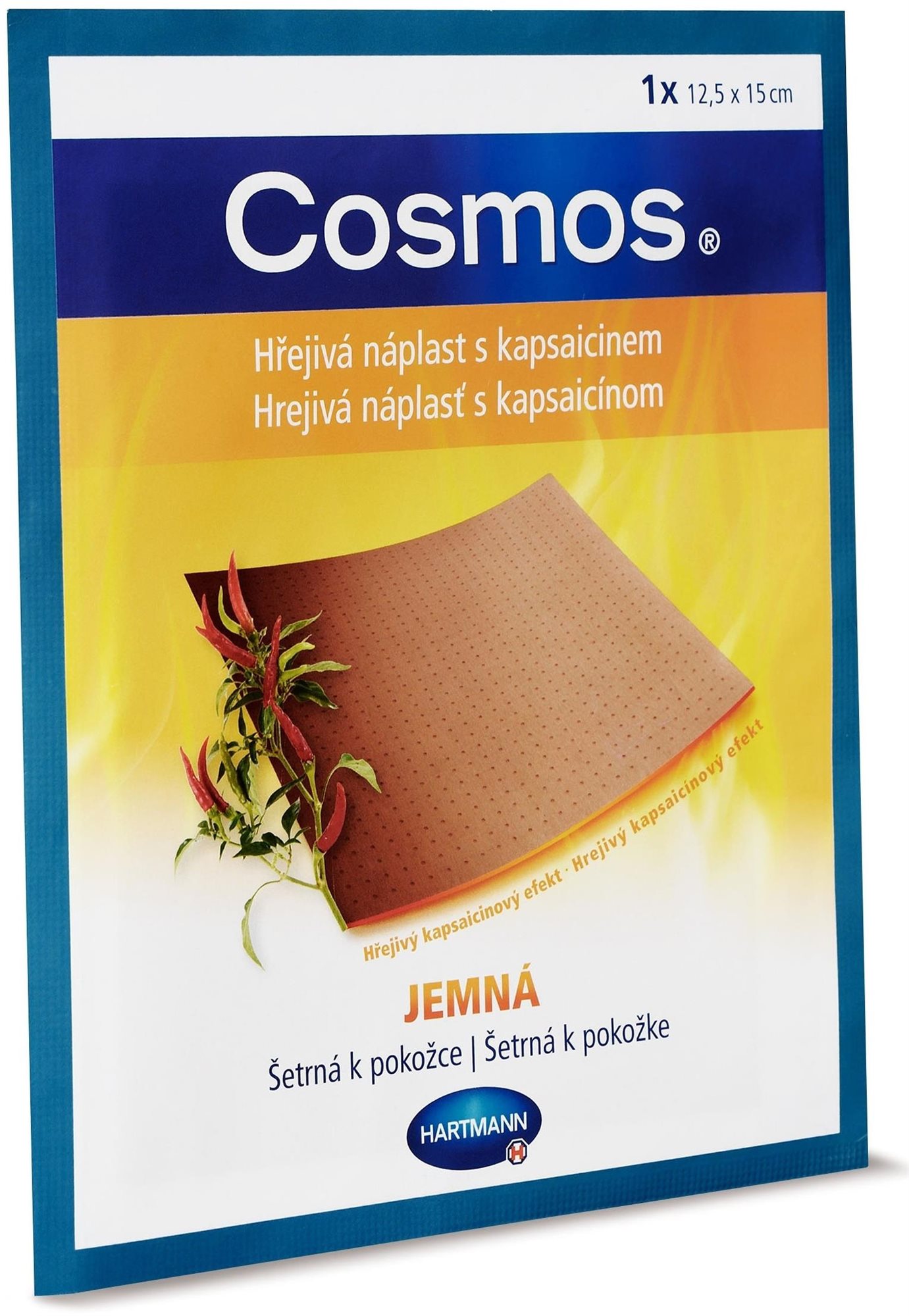 COSMOS hrejivá náplasť na bolesť chrbta jemná s kapsaicínom 12,5 ×...
