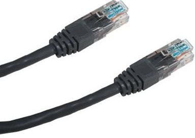 Datacom CAT5E UTP black 0.5m Ethernet Cable