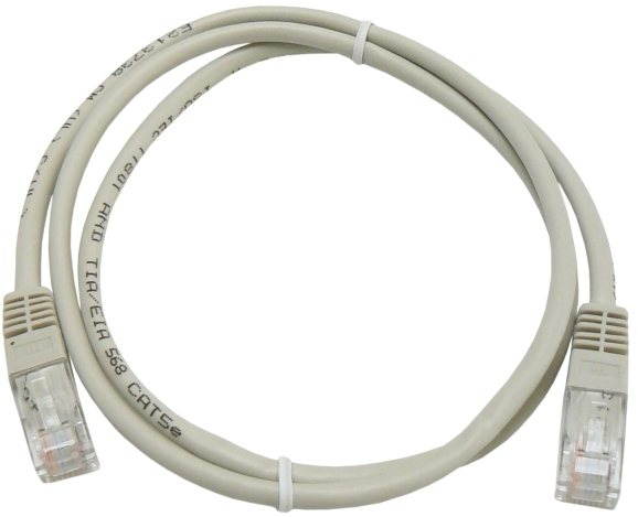 Datacom CAT5E UTP grey 1m Ethernet Cable