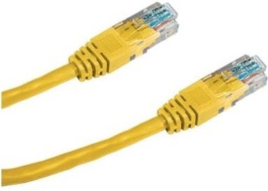 Datacom CAT5E UTP yellow 2m Ethernet Cable