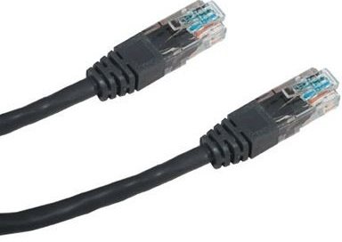 Datacom CAT5E UTP black 3m Ethernet Cable
