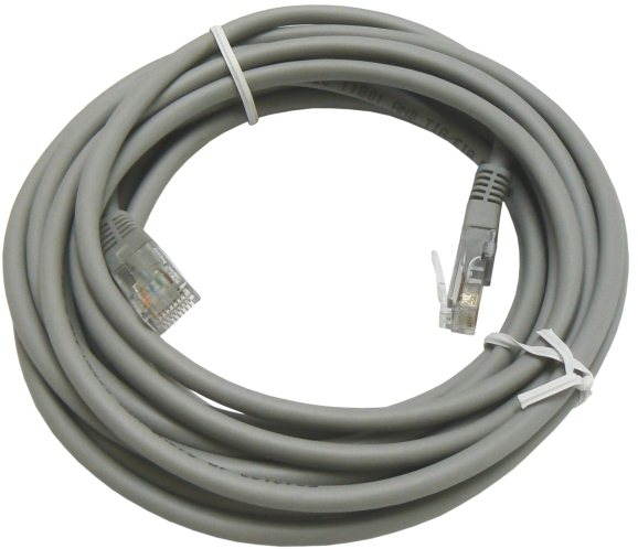 Datacom CAT5E UTP, 5m, szürke Hálózati kábel