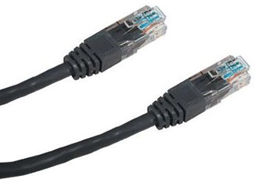 Datacom CAT5E UTP black 5m Ethernet Cable