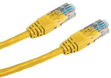 Datacom CAT5E UTP yellow 7m Ethernet Cable