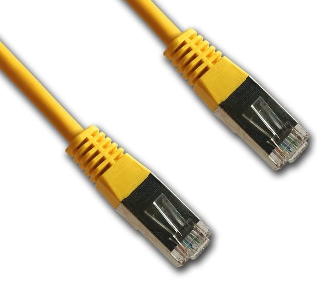Datacom CAT5E FTP yellow 1m Ethernet Cable