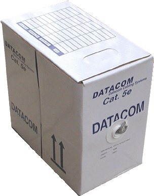 Datacom, drôt, CAT5E, UTP, vonkajší, 305 m/box Sieťový kábel