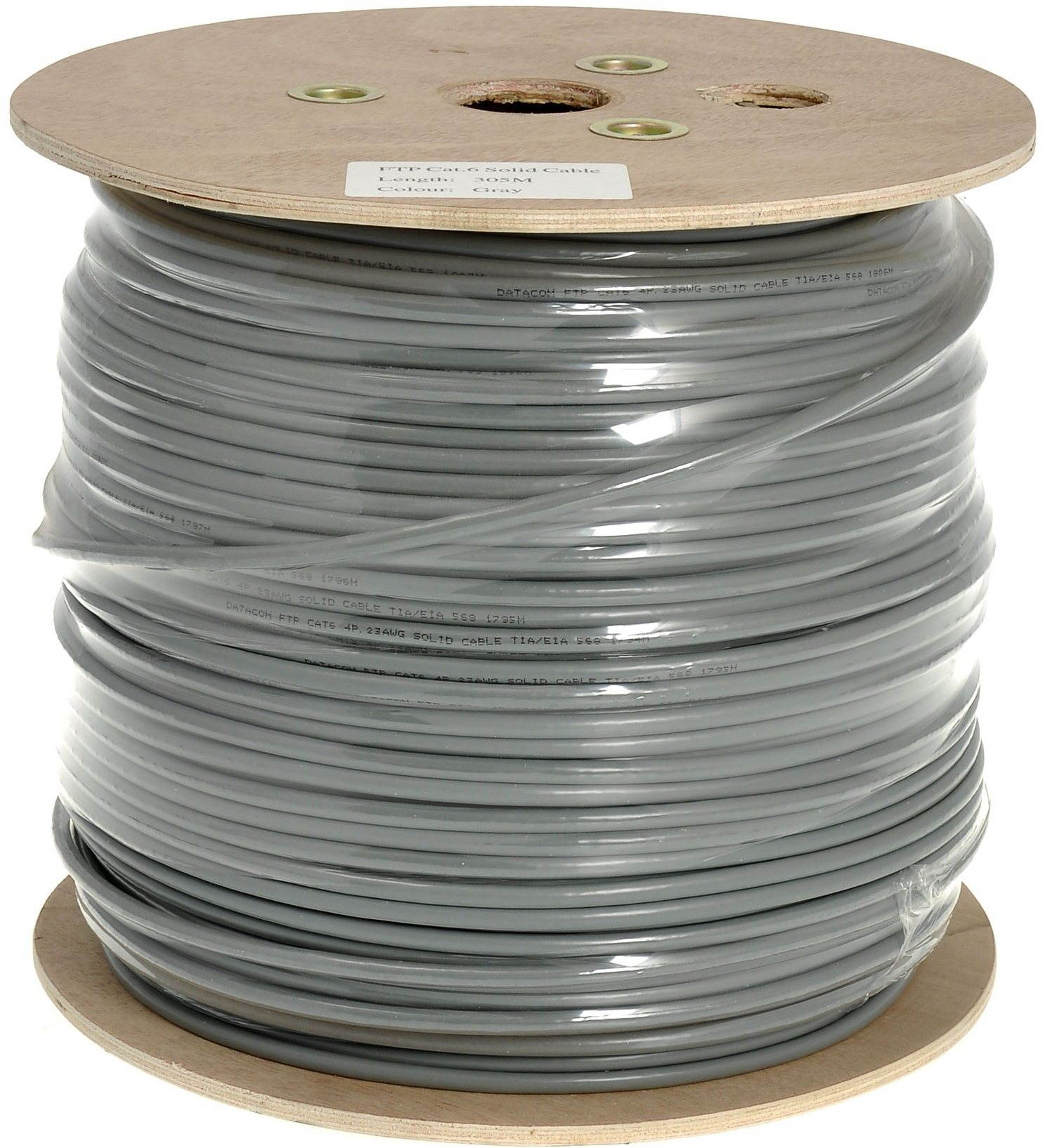 Datacom, drôt, CAT6, FTP, PVC, 305m /cievka Sieťový kábel