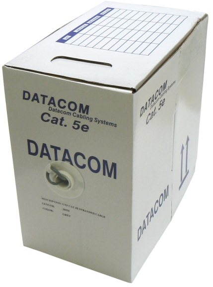Datacom, Twisted Pair (stranded), CAT5E, UTP, 305m/box Ethernet Cable