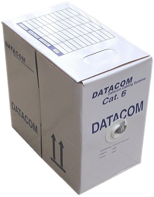 Datacom, wire, CAT6, UTP, 305m/box Ethernet Cable