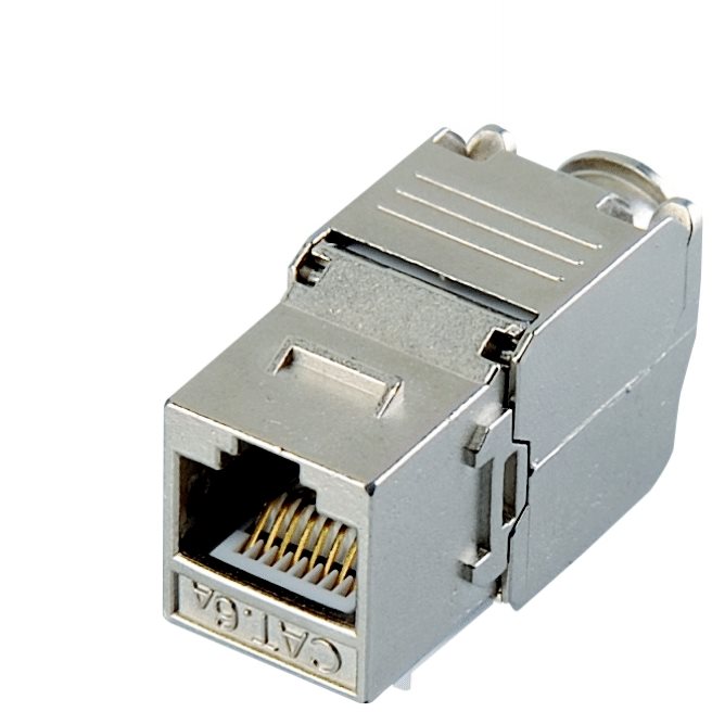 Datacom Keystone RJ45 STP CAT6A samorezný SILVER Konektor