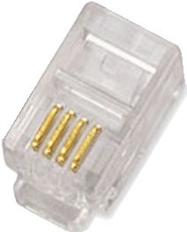 10-pack, Datacom, RJ10, CAT3, UTP, 4p4c, netienený, skladaný, na...