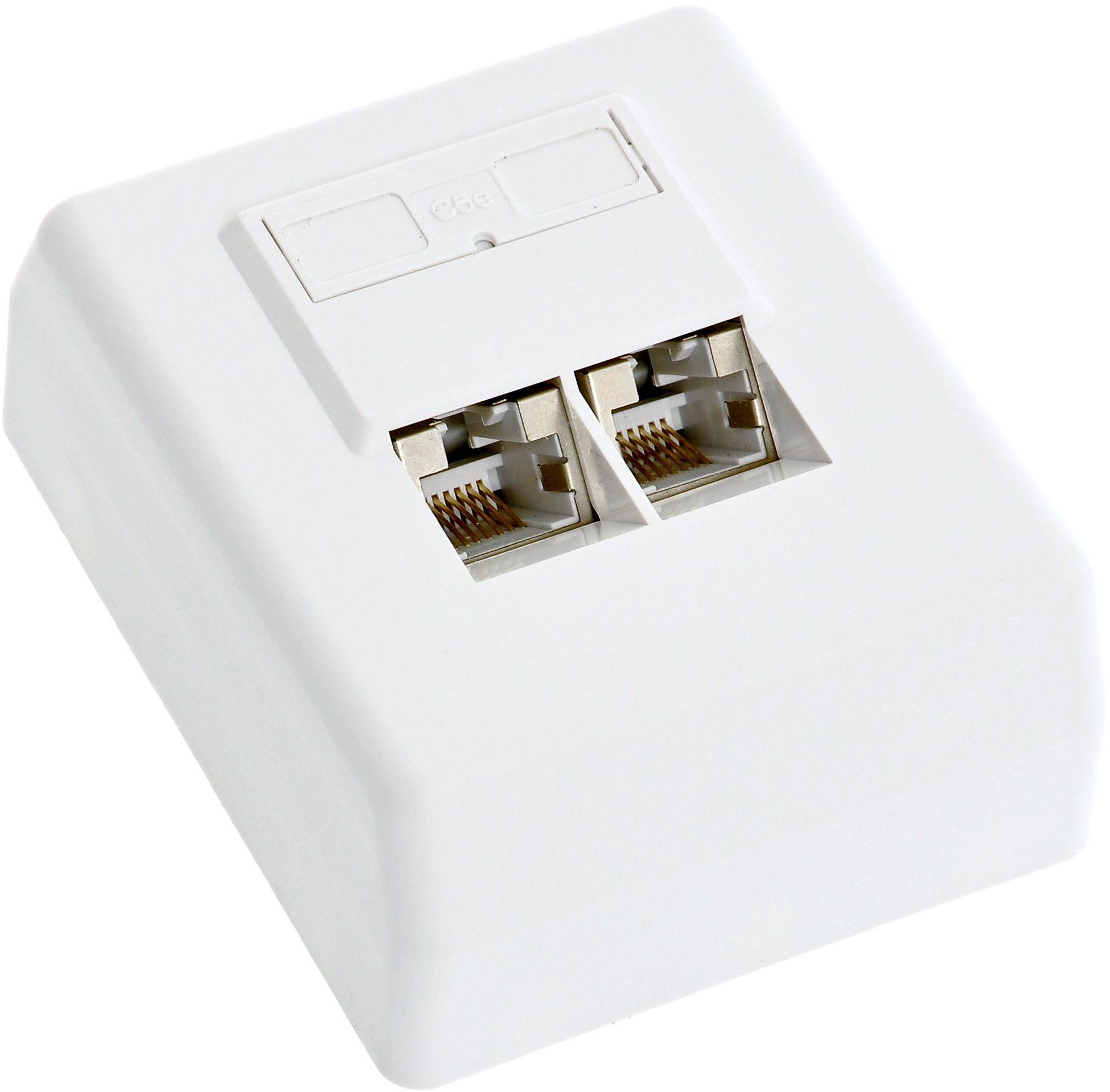 Datacom, CAT5E, STP, 2× RJ45, na omietku Zásuvka
