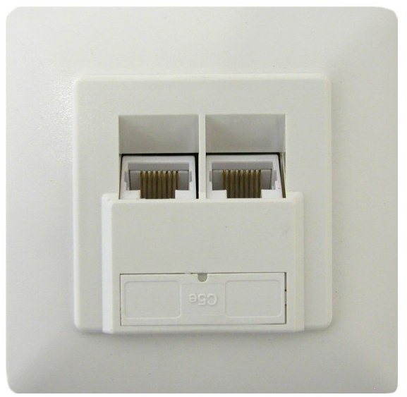 Datacom, CAT5E, STP, 2x RJ45, pod omietku Zásuvka
