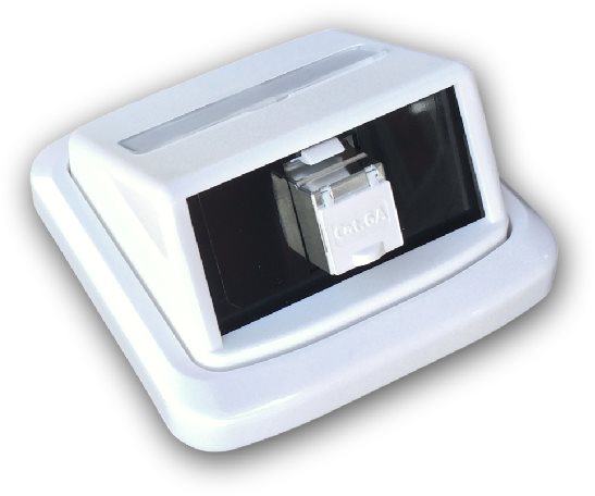 Datacom ABB Tango Prise câble STP CAT6A 1xRJ45 Skey blanc Prise...