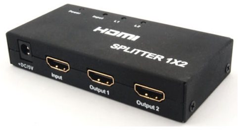 PremiumCord externý HDMI Splitter, 2x port HDMI 1,4 čierny Rozbočovač