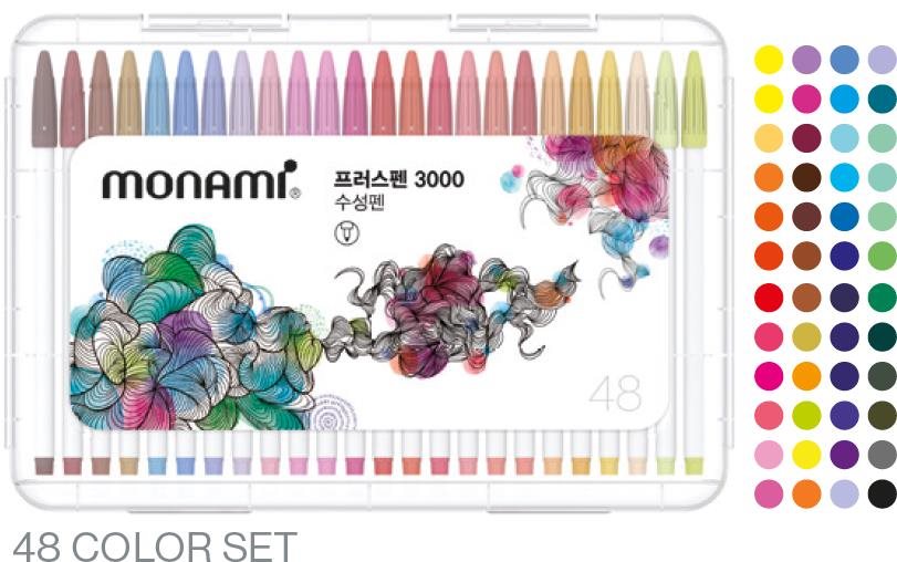 MONAMI Plus Pen 3000 48 db Tűfilc készlet