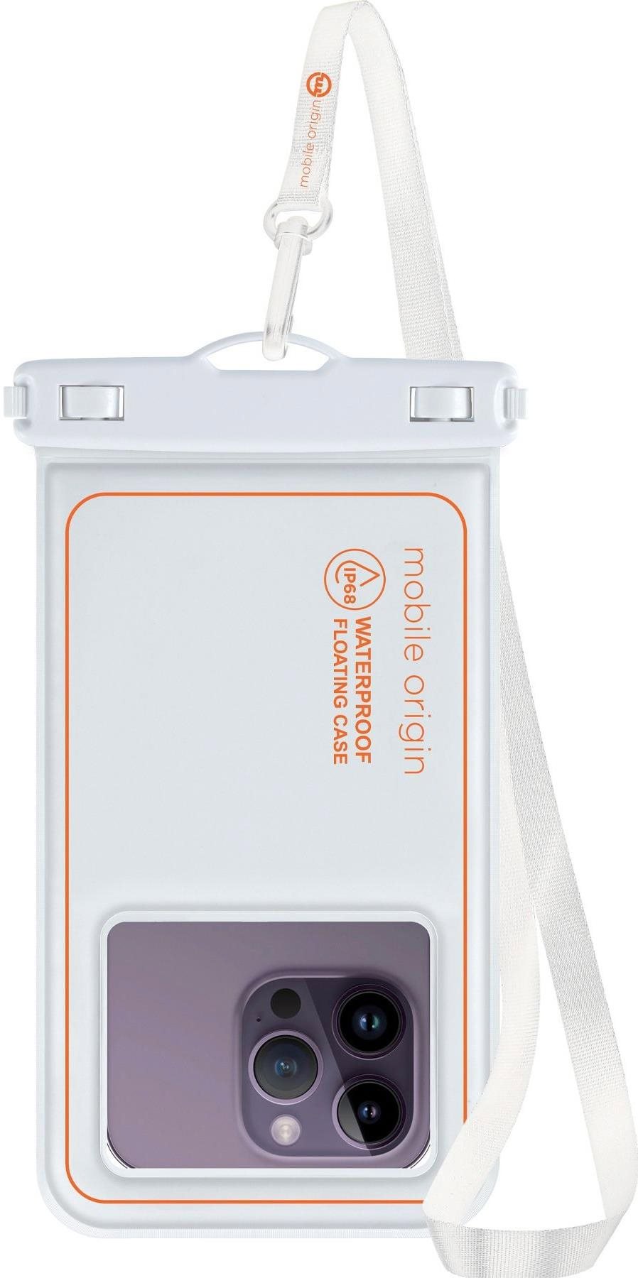 Mobile Origin Waterproof Floating Case 6.5" White/Orange tok...