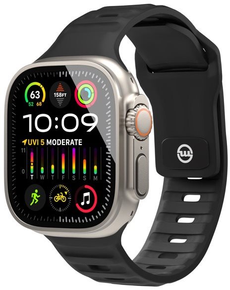 Mobile Origin Strap Black Apple Watch 49mm/45mm/44mm/42mm Armband