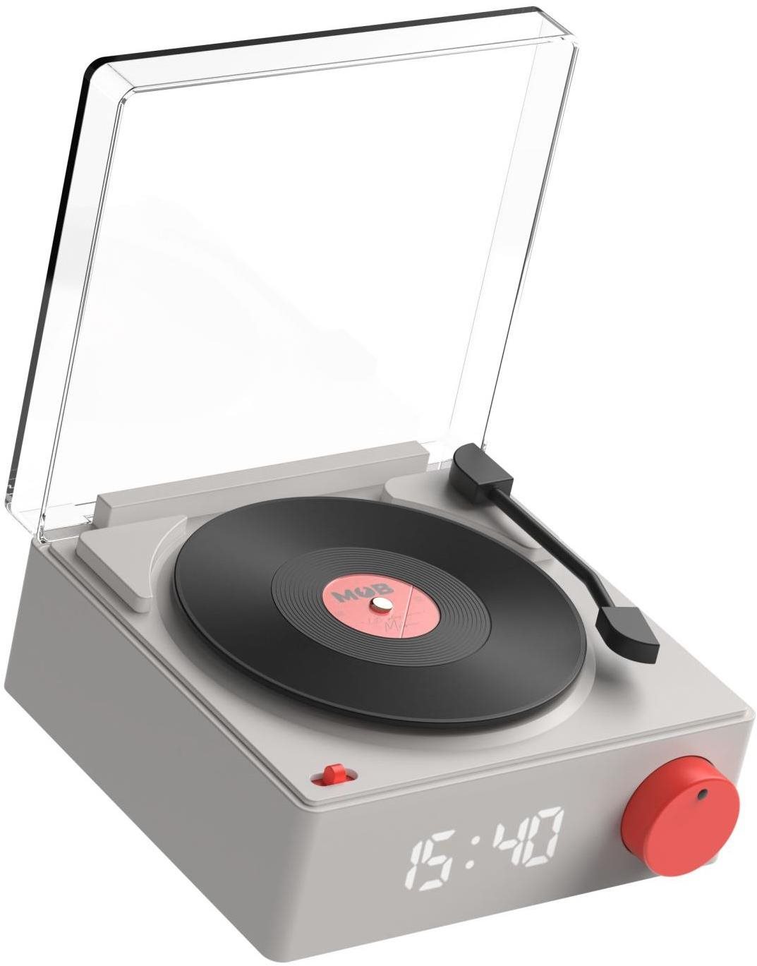 MOB VS-80 Speaker & Clock – Grey Budík