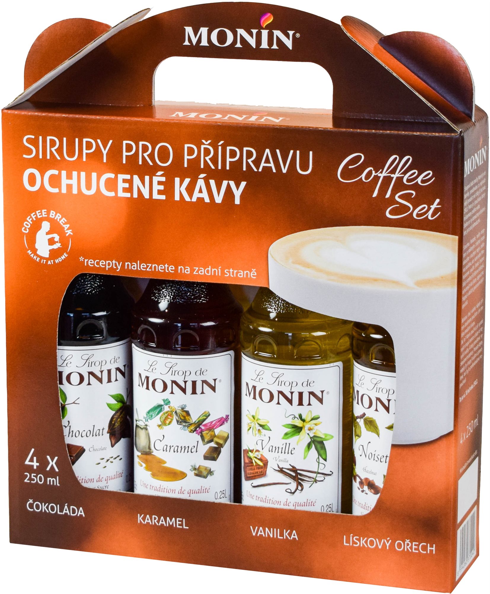 MONIN COFFEE BOX 4 x 0,25 l sirup Sirup