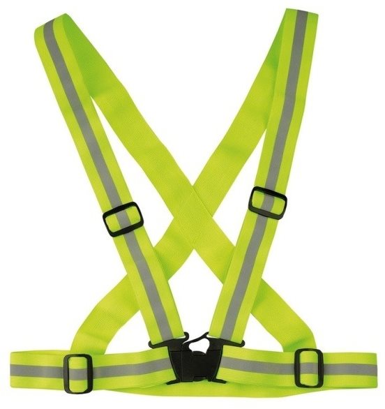 Cappa Racing Popruhy reflexné zelené Reflexné traky
