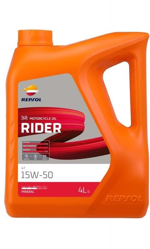 Repsol Moto 4T Rider  15W/50 - 4L Motorový olej