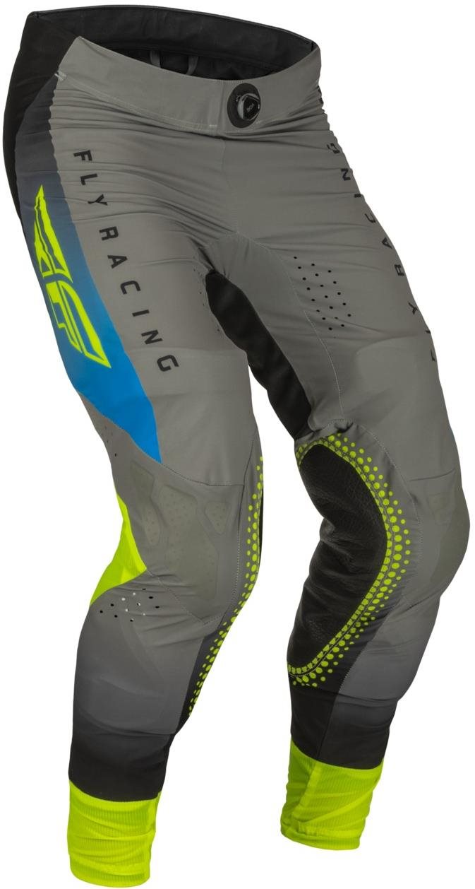 Fly Racing nohavice Lite, 2023 sivá/modrá/hi-vis veľkosť 32 Moto...